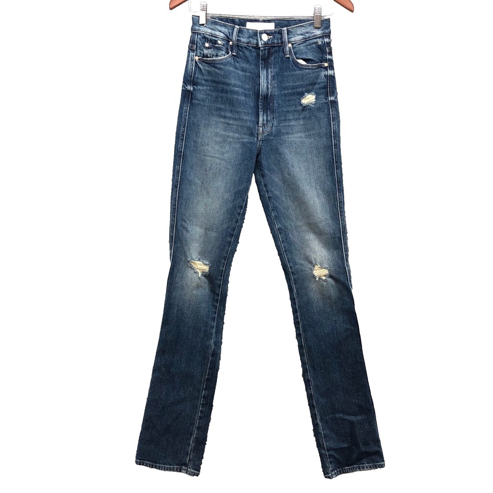 Mother Superior High Waisted Dazzler‎ Double Heel Jeans Morning Chores Womens 26